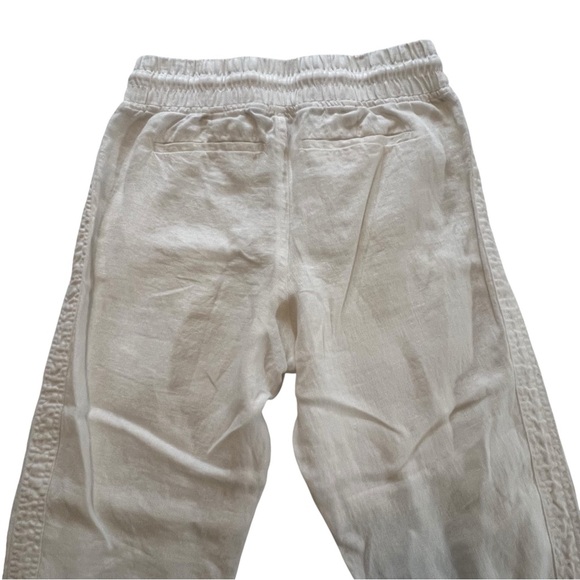Athleta Cabo Linen Jogger Pants White 4 - Picture 11 of 16